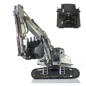 <span class=keywords><strong>HUINA</strong></span> 2.4G 1/14 Kabolite RC Excavator <span class=keywords><strong>K970</strong></span> Modèle de jouets à chenilles hydrauliques en métal peint en blanc - Product Image 3