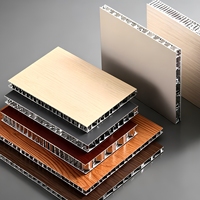Panneau sandwich en aluminium alvéolaire écologique de 10 mm et 15 mm, revêtement PVDF, ignifuge classe A2, garantie 5 ans, design moderne pour bâtiments