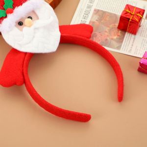 Nueva Diadema de Tela con Diseño de Papá Noel de Dibujos Animados para Niños, Decoración Navideña de Moda Europea y Americana - Product Image 4