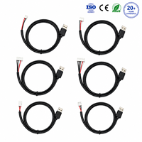 Rangkaian Kabel USB Kustom OEM, Kabel USB ke Konektor untuk Paket Baterai, Pengontrol LED, Sensor, Peralatan Rumah Pintar, dan Peralatan Medis