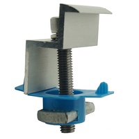 Clips de pinces intermédiaires d'extrémité en acier de panneau Pv de Yuens OEM pour le montage solaire supports de Rail galvanisés à chaud écrou EPDM personnalisé