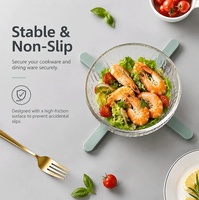 Sous-plat pliable en silicone résistant à la chaleur, antidérapant, support de casserole 230°C, compatible lave-vaisselle, protection de comptoir de cuisine