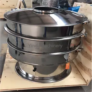 Wholesale Price Direct Charge Vibro Sifter Animal Feed Flour Sugar Powder Raw Material Vibrating Rotary Screen Sifter