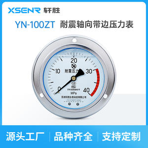 Suzhou แผงเกจวัดแรงดัน, 40Mpa YN100ZT แบบอนาล็อกทนต่อการสั่นสะเทือน - Product Image 3