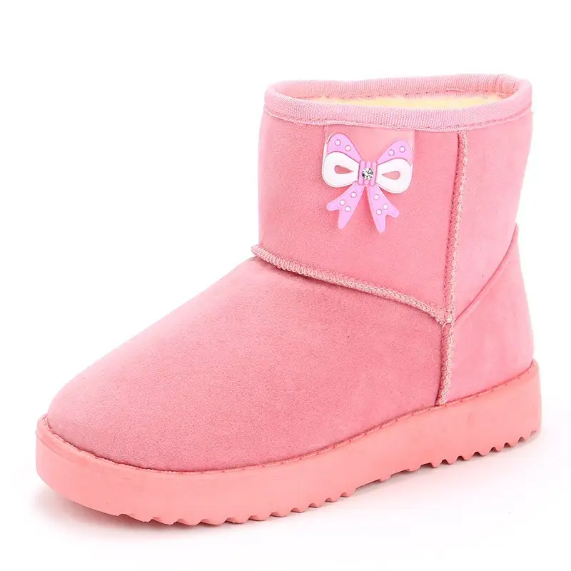 Hot Selling Fashion Plüsch Schuhe für 12 Jahre alte Mädchen Warm Snow Winter Ankle Boots Schuhe
