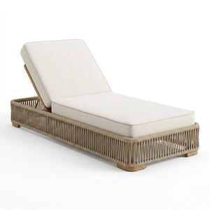 Cama de Exterior de Mimbre de Lujo, Muebles Contemporáneos para Piscina, Silla de Mimbre Comercial para Piscina, Muebles de Exterior para Hotel - Product Image 1