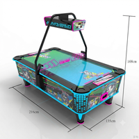Table de hockey sur air commerciale à monnayeur, machine de jeu de hockey sur glace avec distribution de tickets, certifiée CE, fournisseur