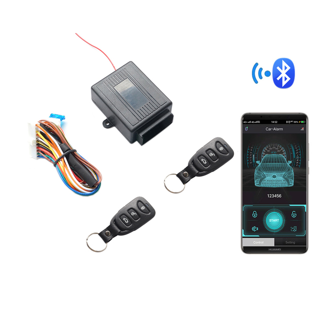 Keyless Entry Car System with Cell Phone BT Application ABS Control Actuator for Door and Window PKE