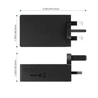 Prise USB Chargeur rapide Multi Charge rapide 3.0 Chargeur mural UK 3 ports USB Adaptateurs de chargeur mural