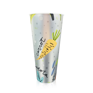Vasos Desechables de Plástico PP con Diseño de Arcoíris, 90 mm de Diámetro, 16oz/24oz, Impresión por Transferencia de Calor, Logotipo Completo, para Té con Leche y Burbujas, Envío Gratuito - Product Image 5