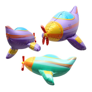 Nuovo cartone animato 4D aereo Globos forniture per feste di buon compleanno giocattoli per bambini palloncino ad aria calda con pellicola di alluminio per decorazioni per feste - Product Image 1