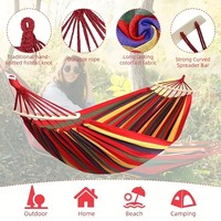 Hamac en coton durable pour la détente en plein air, sur la terrasse ou dans le jardin