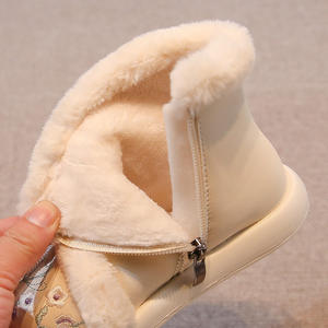 2025 ragazze Hanfu inverno cotone Casual stivali da neve in velluto antico con la faccia di cavallo per studenti bambina in stile Guofeng - Product Image 3