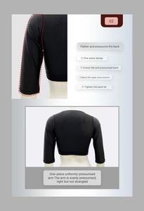Sujetador de compresión postoperatorio de talla grande, ecológico, de control medio, moldeador de brazos, de manga larga, deportivo para mujer - Product Image 4