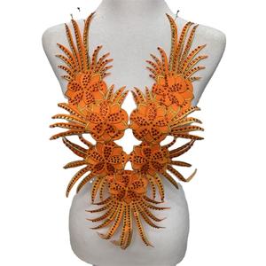 Venta al por mayor caliente diamante grande bordado tela pegada Ropa Accesorios caliente hierro <span class=keywords><strong>encaje</strong></span> - Product Image 1