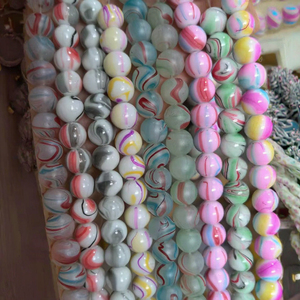 Cuentas de Vidrio de Colores Pastel de 10 mm al por Mayor, Cuentas de Cristal para Hacer Joyas, Proyectos Decorativos de Bricolaje, Cuentas de Cristal para Lámparas, Certificadas por Terceros - Product Image 3