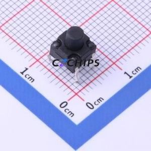 TS-KG10G-BB70F Tactile Switch Through hole Component (THT) Switch Single Pole Single Throw Round Button 2.5N Through Hole - Product Image 1