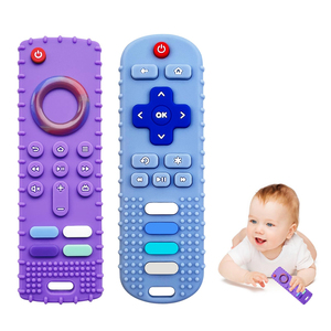 Juguetes de Silicona para la Dentición del Bebé, Mordedor Suave con Forma de Control Remoto de TV para Niños y Niñas, Ecológico y con Características Sensoriales, Regalo para Bebés - Product Image 2