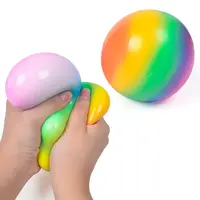 מותאם אישית קשת צבע שינוי לחץ כדור נגד לחץ לסחוט צעצוע לקשקש הקלה צעצועים למבוגרים