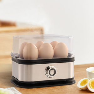 Cuiseur à œufs électrique automatique 110V-220V 200W en acier inoxydable et plastique <span class=keywords><strong>pour</strong></span> 6 œufs, usage domestique - Product Image 1
