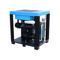 Compresseur d'air à vis PM VSD à faible bruit 45 kW 60 CV 200 CFM 12 bars industriel lubrifié alimenté en courant alternatif avec bloc compresseur et moteur