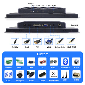 COMPT Custom <strong>7</strong> Inch High Brightness Industrial Touchscreen <strong>Monitor</strong> IP65 Waterproof Wet Touch Steam-proof Embedded Panel Mount - Product Image 2