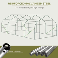 Serre moderne toute saison avec fenêtres, design écologique, cadre en aluminium robuste avec revêtement en poudre pour la croissance des plantes dans la cour
