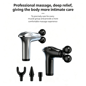 <span class=keywords><strong>Pistolet</strong></span> de <span class=keywords><strong>massage</strong></span> portatif sans fil à 4 têtes, mini masseur à percussion profonde, rechargeable par USB, faible bruit, pour la gym, le bureau, la maison, les douleurs corporelles - Product Image 1