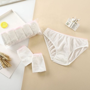 Bragas desechables para mujer Ropa interior desechable de algodón a prueba de fugas personalizada para mujer - Product Image 4