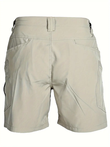 Dropshipping กางเกงขาสั้นยุทธวิธีฤดูร้อนของผู้ชาย | สีเบจ | ผ้าโพลีเอสเตอร์ | แห้งเร็วกระเป๋าหลายใบพร้อมซิประบายอากาศและทนทาน - Product Image 3