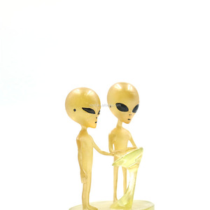 Figurine en plastique transparente personnalisée, mini-robot extraterrestre phosphorescent, jouet en PVC écologique - Product Image 5