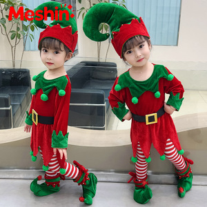 Disfraz de Elfo de Manga Larga para Niños, Material de Felpa, Unisex, para Fiestas de Navidad y Cosplay - Product Image 2