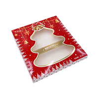 Boîtes à biscuits de Noël personnalisées Angelol, boîtes à friandises de boulangerie avec fenêtre, boîtes à bonbons et biscuits pour offrir en cadeau
