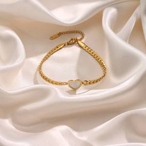 Kadınlar için kişiselleştirilmiş 18K altın paslanmaz çelik bilezik yüksek moda zarif paslanmaz çelik Charm dayanıklı Trendy - Product Image 5