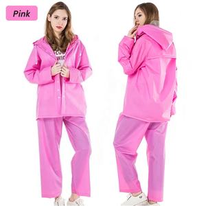 Mode personnalisé EVA matériel adulte combinaison de <span class=keywords><strong>pluie</strong></span> imperméable respirant protection à capuche veste de <span class=keywords><strong>pluie</strong></span> et <span class=keywords><strong>pantalon</strong></span> pour unisexe - Product Image 2