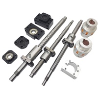 Pièces de routeur CNC : Vis à billes avec support et couplage