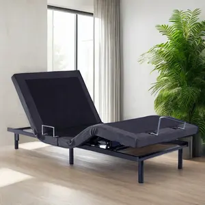 가정용 다기능 현대 디자인 슬랫 침대 제품 퀸 스마트 조정 가능한 침대 프레임베이스