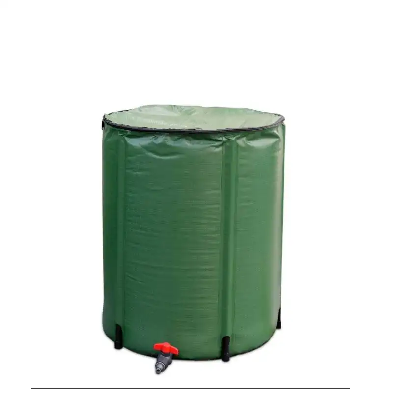 750L Heavy-duty 500D PVC Tarpaulin Collector Storage Overflow Irrigation system Rain Barrel
