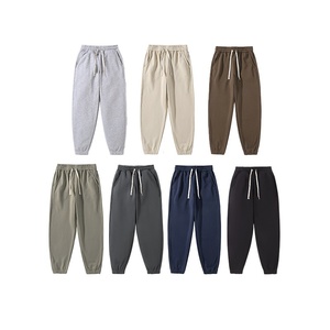 <span class=keywords><strong>Pantaloni</strong></span> sportivi in cotone pesante da <span class=keywords><strong>uomo</strong></span> <span class=keywords><strong>pantaloni</strong></span> sportivi alla moda Slim Fit con risvolto e <span class=keywords><strong>pantaloni</strong></span> da jogging dritti Casual con cerniera grigia - Product Image 1