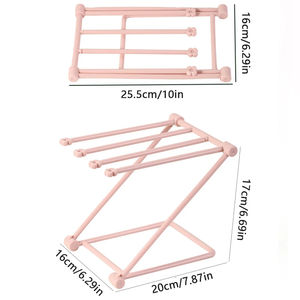 Wholesale Foldable Vertical Cloth <b>Storage</b> Rack for <b>Tabletop</b> Kitchen Towel Non Perforated Water Cup Stor - Product Image 3