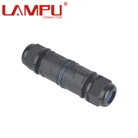 Connecteur LED étanche IP68 pour câble électrique extérieur 3P étanche à l'air, à la poussière et à l'eau, 3, 4, 5 pôles