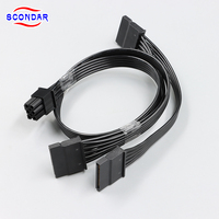 Câble de données réseau SCONDAR, assemblage de connecteurs 4,2 mm, 15 broches SATA, haute intensité, pour centre de télécommunications, rack de serveur, commutateur Ethernet, routeur, modem
