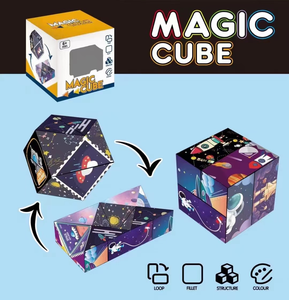 Infinity 3D Transformable Life <strong>Magic</strong> <strong>Cube</strong> Geometric Puzzle <strong>Best</strong>-Selling Relaxing Handheld Fidget Toy 3D Assembly Puzzle <strong>Cube</strong> - Product Image 4