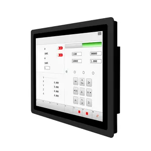 Panel de pantalla táctil industrial, pc, 15 pulgadas, impermeable, IP65, 3556U, 4G, 32G, COM, USB, hmi, todo en uno