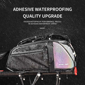 Sac de transport pour vélo pliable réfléchissant de grande capacité personnalisé, porte-bagages pour vélo, sacoche de selle pour vélo - Product Image 5