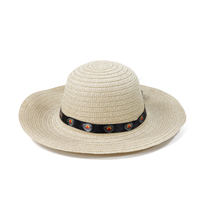 Visière de plage d'été de luxe à large bord, personnalisée avec impression sérigraphiée, pour enfants et adultes, en herbe naturelle mate, vente en gros - Product Image 4