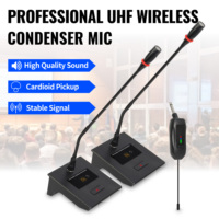 Nouveau système de podium de table professionnel MS-1302 avec microphones sans fil à col de cygne pour conférences et réunions