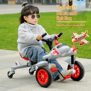 Voiture à pédales pour enfants, petit <span class=keywords><strong>avion</strong></span>, voiture à quatre roues, kart à pédales, scooter, jouet de drift pour garçons et filles de 3 à 6 ans - Product Image 4