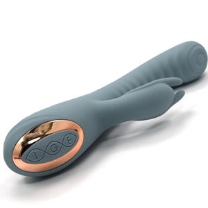 Vibratore a Forma di Coniglietto in Silicone Ricaricabile Senza BPA per Donne Impermeabile Attraente Vibratore Potente per Adulti Servizio OEM - Product Image 1