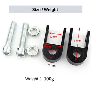 Nuevo Kit de Elevación de Amortiguador Trasero para Motocicleta XYRACING, <span class=keywords><strong>Elevador</strong></span> de Asiento para Scooter y Bicicleta Eléctrica, Piezas Modificadas de Suspensión (Metal/Aluminio) - Product Image 2